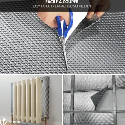 Isolant thermique a bulle double couche aluminium radiateur reflecteur 1x10m-Vounot Online