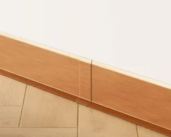 Jeu FI en acier inoxydable pour plinthe Cuivre satiné - 80mm x 30mm x 12mm-Ilcom Clearance