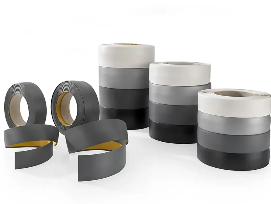 Quest Joint de dilatation en PVC 40x40mm, 5m flexible, bande de dilatation pour tous types de surfaces, noir