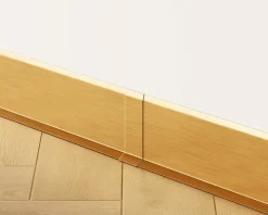 Joint FI en acier inoxydable pour plinthe Or satiné - 100mm x 30mm x 12mm-Ilcom Hot
