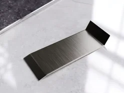 Joint FI en acier inoxydable pour plinthe Noir satiné - 80mm x 30mm x 12mm-Ilcom Clearance