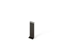 Joint FI en acier inoxydable pour plinthe Noir poli - 80mm x 30mm x 12mm-Ilcom Outlet