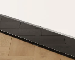 Joint FI en acier inoxydable pour plinthe Noir poli - 80mm x 30mm x 12mm-Ilcom Outlet