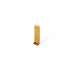 Ilcom Joint FI en acier inoxydable pour plinthe Or poli - 60mm x 30mm x 12mm