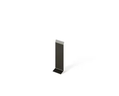 Joint FI en acier inoxydable pour plinthe Noir satiné - 100mm x 30mm x 12mm-Ilcom Discount