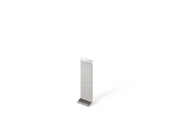 Ilcom Joint FI en acier inoxydable pour plinthe Argent poli - 60mm x 30mm x 12mm