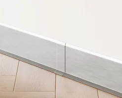 Joint FI en acier inoxydable pour plinthe Argent satiné - 80mm x 30mm x 12mm-Ilcom Outlet