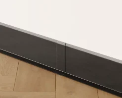 Joint FI en acier inoxydable pour plinthe Noir satiné - 60mm x 30mm x 12mm-Ilcom New