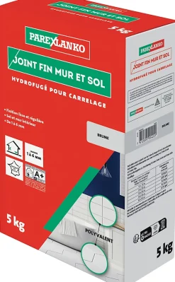 Joint fin pour carrelage mur et sol brume 5 kg-Parexlanko Sale