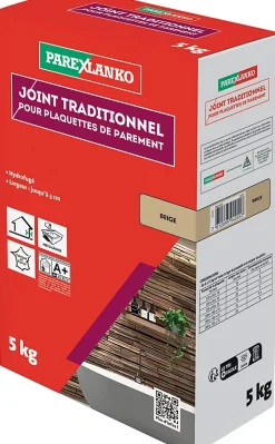 Parexlanko Joint pour plaquettes de parement intérieur et extérieur beige poudre 5kg