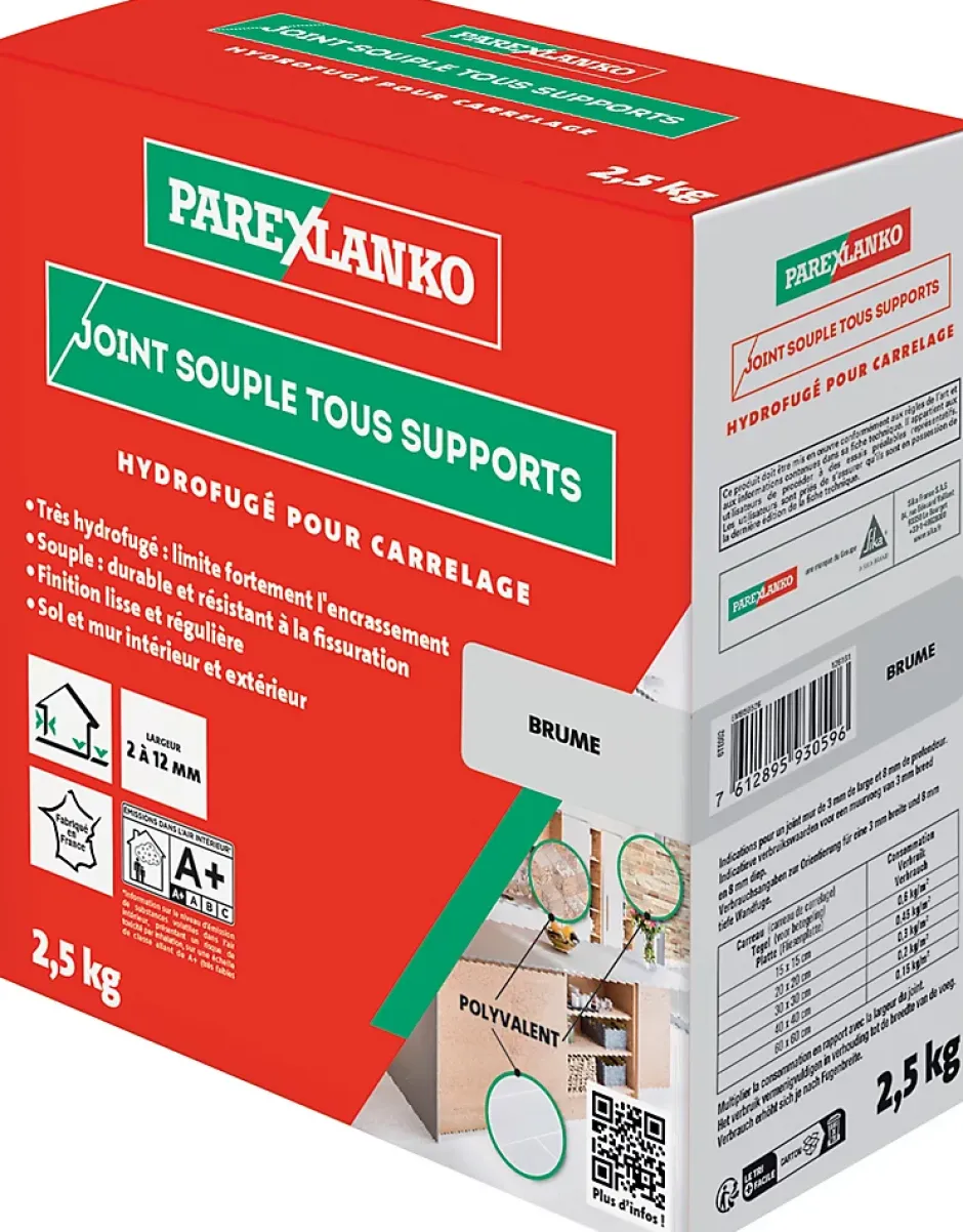 Parexlanko Joint souple tous supports brume 2,5 kg