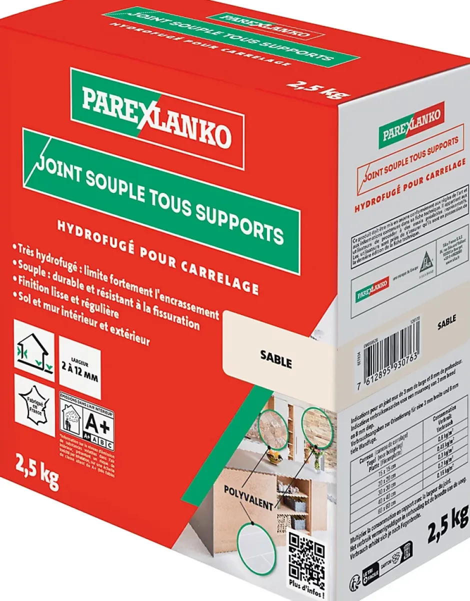 Joint souple tous supports sable 2,5 kg-Parexlanko Clearance