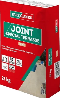 Joint spécial terrasse beige 25Kg-Parexlanko Hot