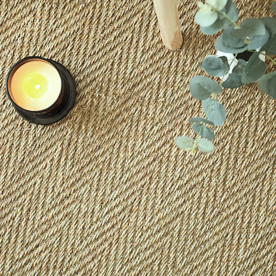 Jonc de mer - Bihar - Fin chevron - Rouleau de 2m x 18m-Décoweb