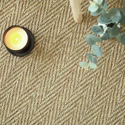 Jonc de mer - Bihar - Fin chevron - Rouleau de 2m x 8m-Décoweb New