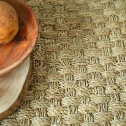 Décoweb Jonc de mer - Chennai - Natté 4x4 - Rouleau de 2m x 4m