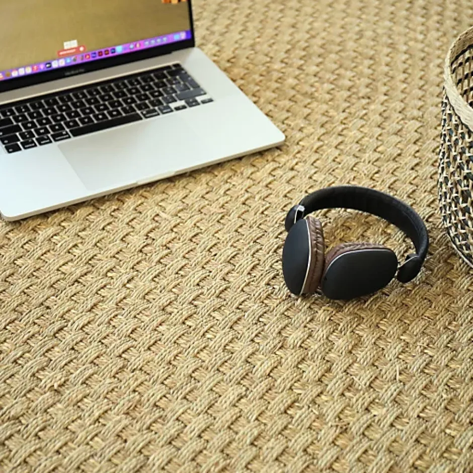 Décoweb Jonc de mer - Paro - Fin Natté 4x4 - Rouleau de 2m x 17m