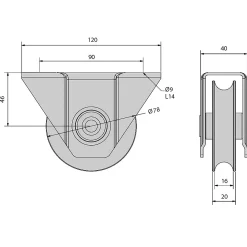 Kit coulissant 16 mm - rails 3 x 1,95 m pour portail de 3 m - 400 kg-Slid’Up By Mantion Hot