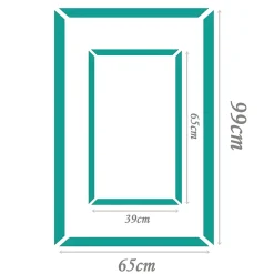 Kit de 2 cadres muraux (8 pièces) DP1 et DP1 mini 39x65+65x99, polystyrène dur antichoc, prêt à poser.-Deccart Best