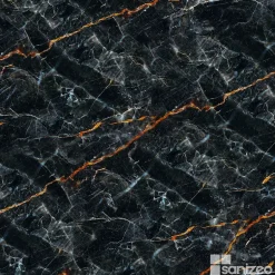 Kobert-in Kit de 2 Panneaux d'Habillage Décoratif Mural Douche, L120xl120x0.4 cm, finition marbre gris, Promise KOBERTIN