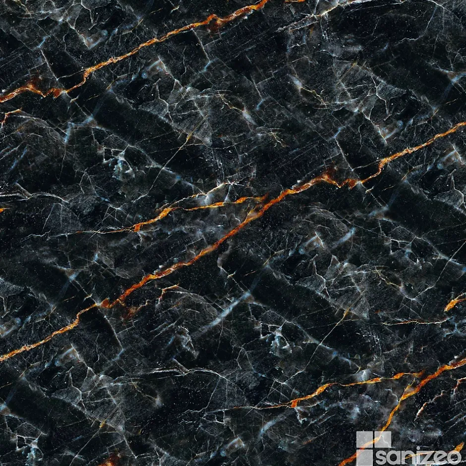 Kobert-in Kit de 2 Panneaux d'Habillage Décoratif Mural Douche, L120xl120x0.4 cm, finition marbre gris, Promise KOBERTIN