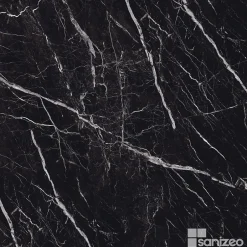 Kit de 2 Panneaux d'Habillage Décoratif Mural Douche, L120xl120x0.4 cm, finition marbre noir, Infinite Black KOBERTIN-Kobert-in