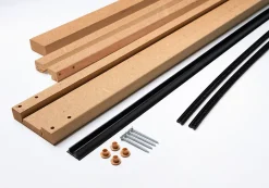 Kit de finition MDF sans couvre joints pour porte coulissante Rhea- Hot