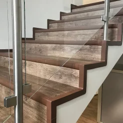 KIT de finition pour escaliers en PVC, gris foncé, 1m-Quest Clearance