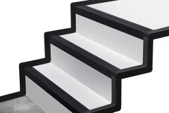 KIT de finition pour escaliers en PVC, gris foncé, 1m-Quest Clearance