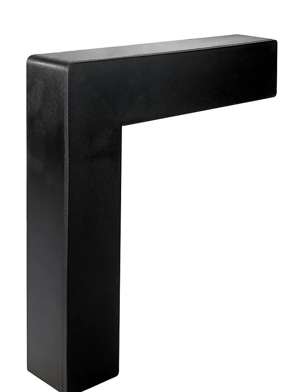 Quest KIT de finition pour escaliers en PVC, noir, 1m