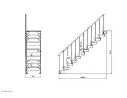 Kit de fixation d'une marche Stroomi acier-Fortia Best