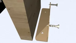 Kit de fixation pour claustra chêne de Saragosse-Foge