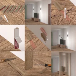 Kit de fixation pour claustra blanc-12vis / 6 équerres à visser