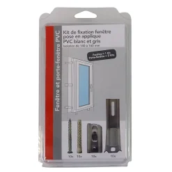 Acbat Kit de fixation pour pose en applique de fenêtre et porte fenêtre 140-160 mm