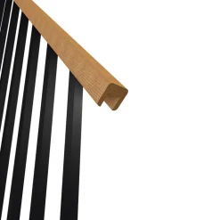 Kit escalier droit hêtre laqué noir et chêne naturel Gagliano-Fortia Discount