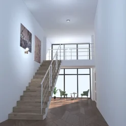 Kit garde corps en acier inoxydable a 3 traverses Longueur 120 cm Balustrade a fixation a plat pour terrasse ou escalier-Saniland Clearance