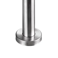 Kit garde corps en acier inoxydable a 3 traverses Longueur 120 cm Balustrade a fixation a plat pour terrasse ou escalier-Saniland Clearance