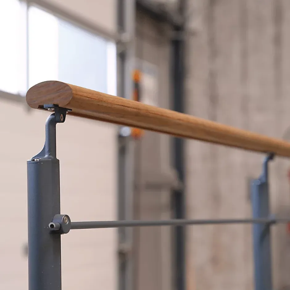 Kit garde-corps anthracite avec main courante Kebony 2m pose à plat, Opalu-Kordo Sale