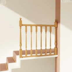 Decoparisienne Kit garde-corps bois massif tourné - Longueur 1200mm