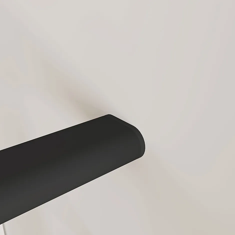 Kit Garde-corps 1m avec raccords muraux - Alu NOir - Pose suspendue et latérale - Pour usage intérieur et extérieur-AICA Sanitaire New