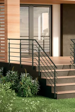 Kit garde-corps pour pose latérale Cala anthracite ral 7016-Sogem New