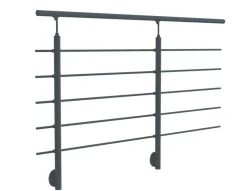 Kit garde-corps pour pose latérale Cala anthracite ral 7016-Sogem New