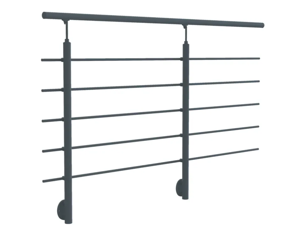 Kit garde-corps pour pose latérale Cala anthracite ral 7016-Sogem New