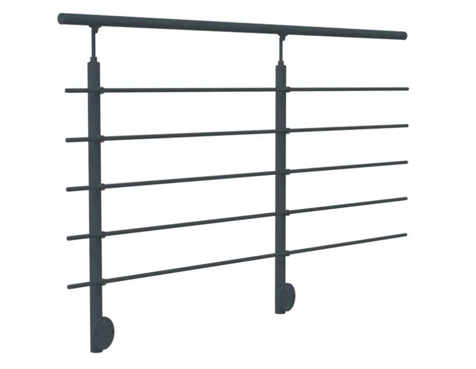 Kit garde-corps pour pose latérale Cala anthracite ral 7016-Sogem New