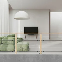 Kit garde-corps sapin 1m pose à plat, Graphit-Kordo New