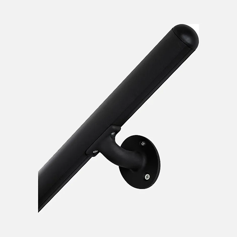 Kit main courante murale aluminium noir, Inoline-Kordo Clearance