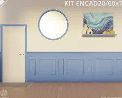 Decoparisienne Kit moulures murales décorative 400 cm - Cimaises - Plinthes - Style Haussmannien - Encadrement a peindre - 32 pièces