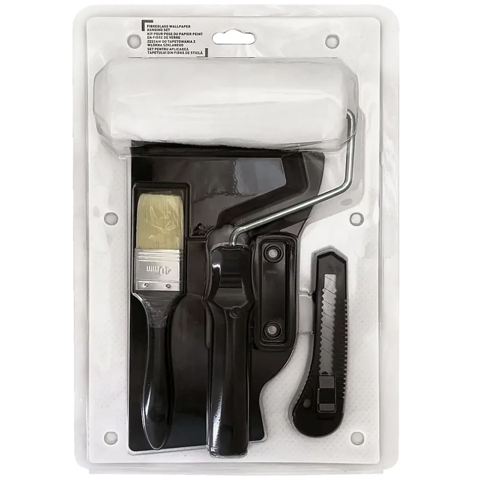Kit pour pose de papier peint / fibre de verre - 4pièces