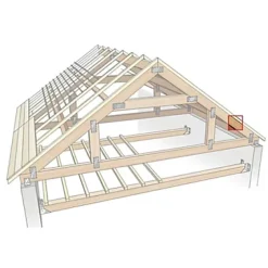 Lambourde traitée 63 x 38 mm, L.4 m classe 2