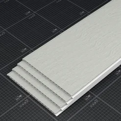 Tecnoprofils Lambris PVC 250 mm - Lot de 4 Lames - Chêne Cendré